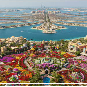 Miracle Garden, Dubai Palm View and Global Village Tour